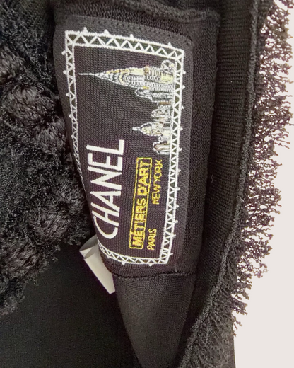 Chanel 26A Fringe-Trim Jacket Black FR 40