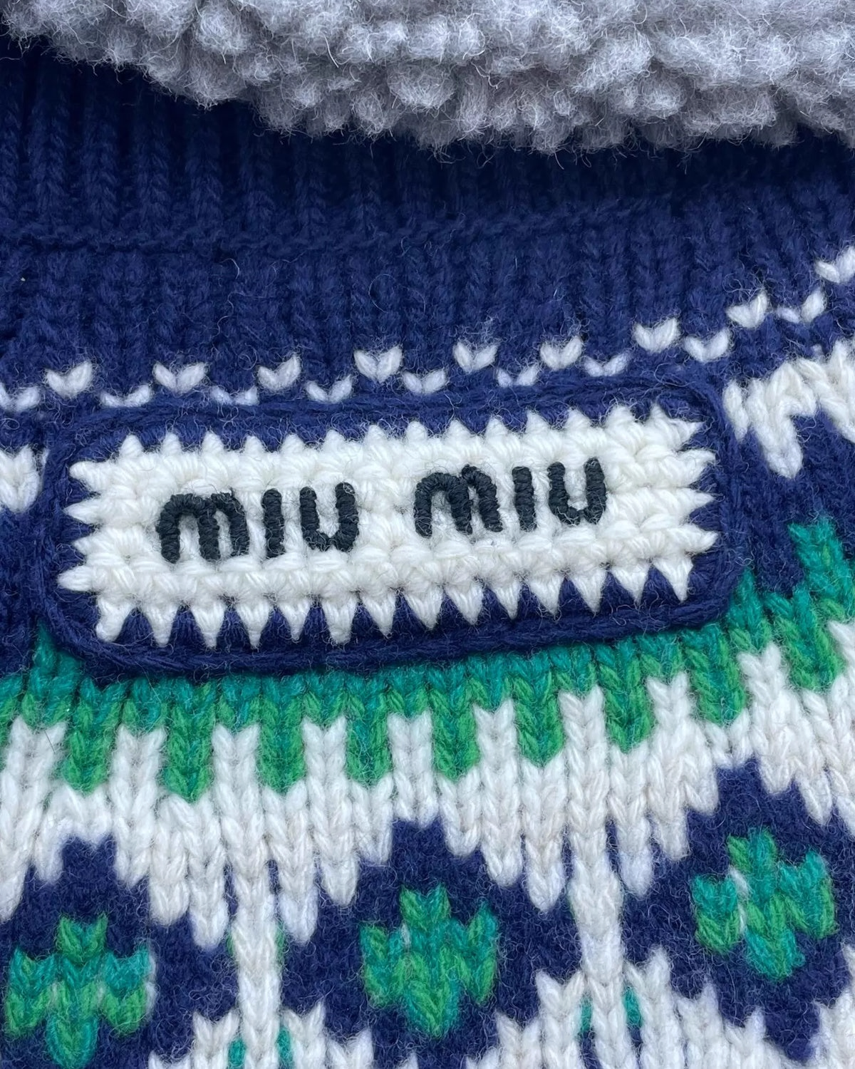 Miu Miu Wool Zip-Up Cardigan