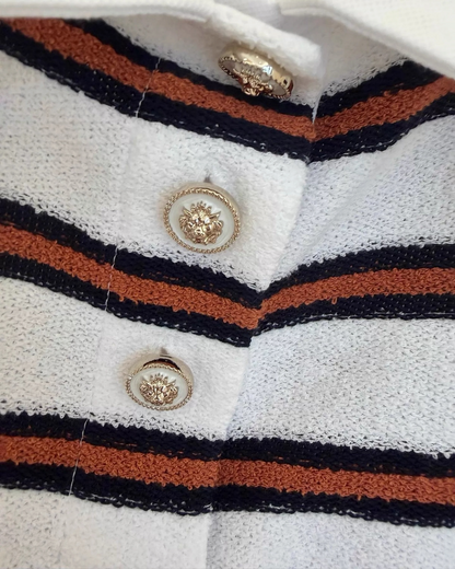 Chanel 26C Striped Polo Sweater - view 3