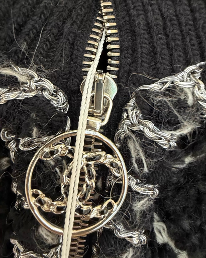 Chanel 19B Zip-Up Jacket - view 3