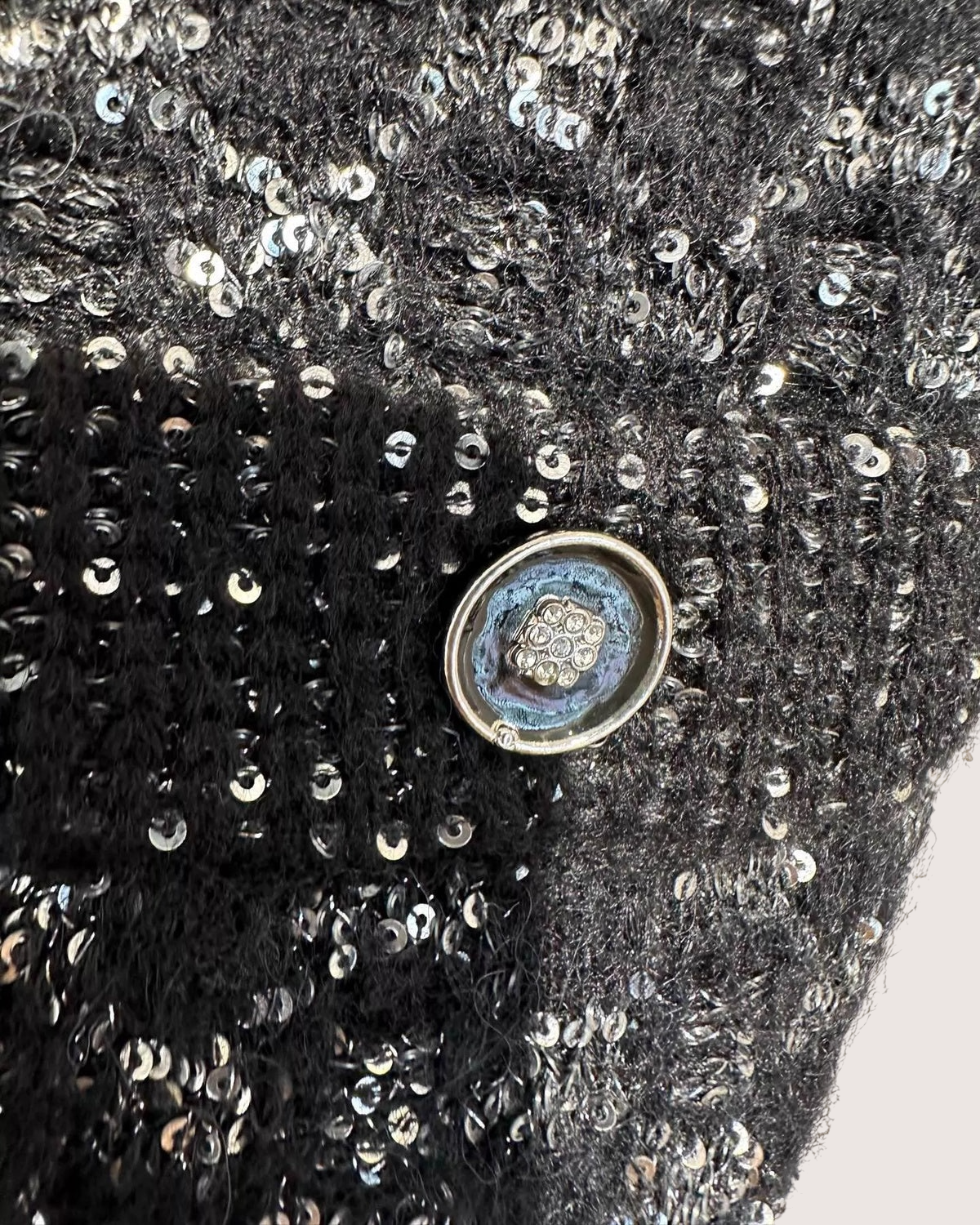 Chanel 23B Sequin Knit Cardigan - view 3
