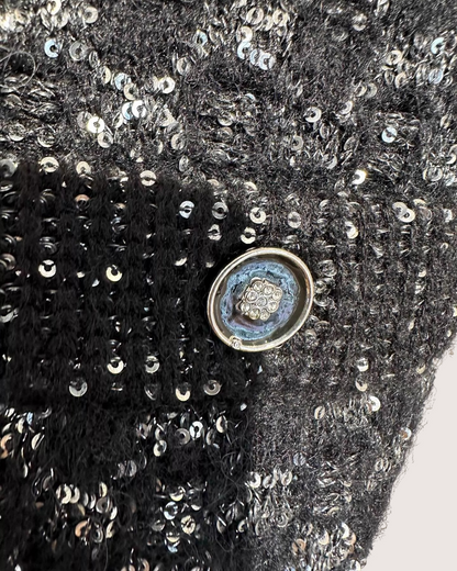 Chanel 23B Sequin Knit Cardigan - view 3