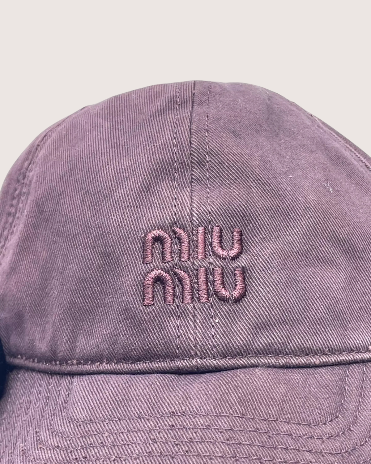 Miu Miu Logo Baseball Cap
