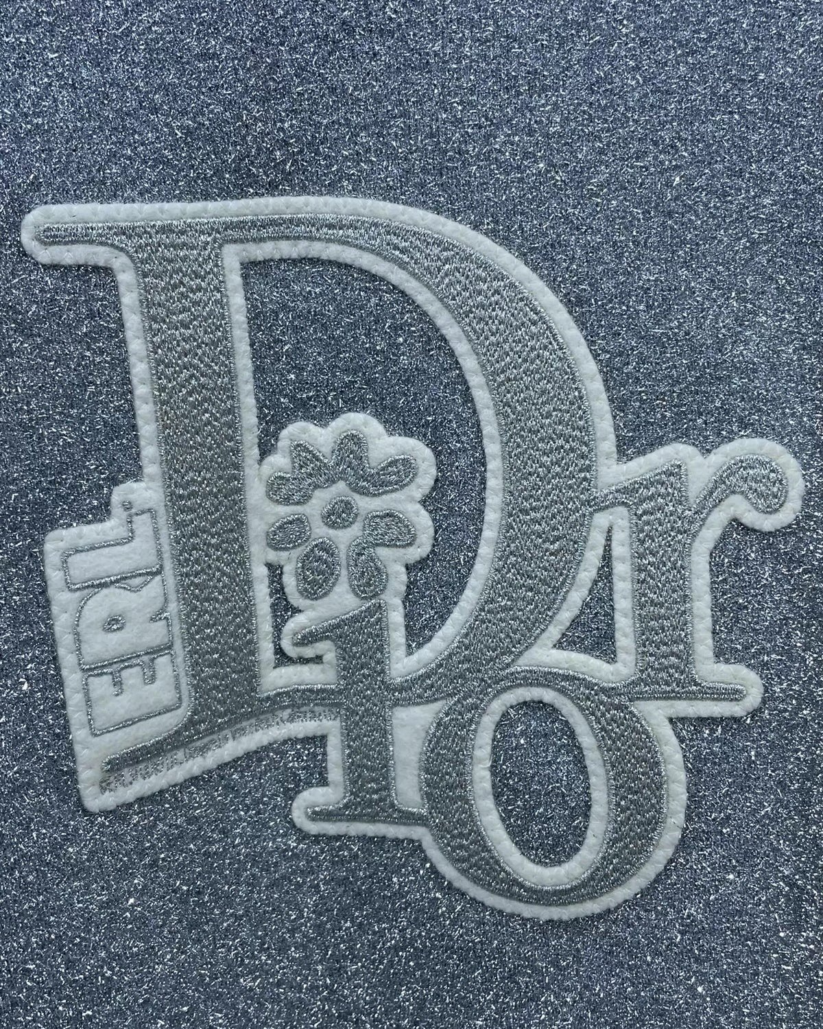 Christian Dior X ERL Ribbed Logo Sweater Grey FR 36