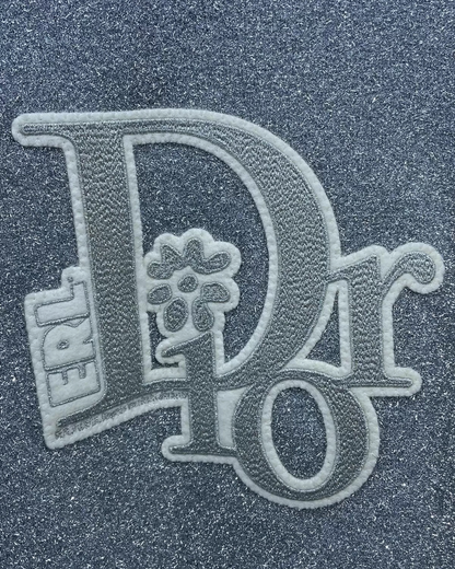 Christian Dior X ERL Ribbed Logo Sweater Grey FR 36