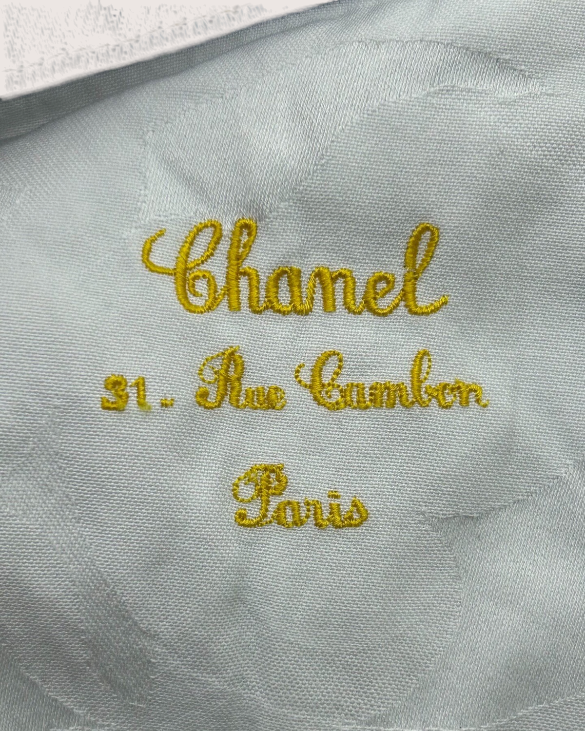 Chanel 26A Logo Denim Wide-Leg Jeans Blue FR 36