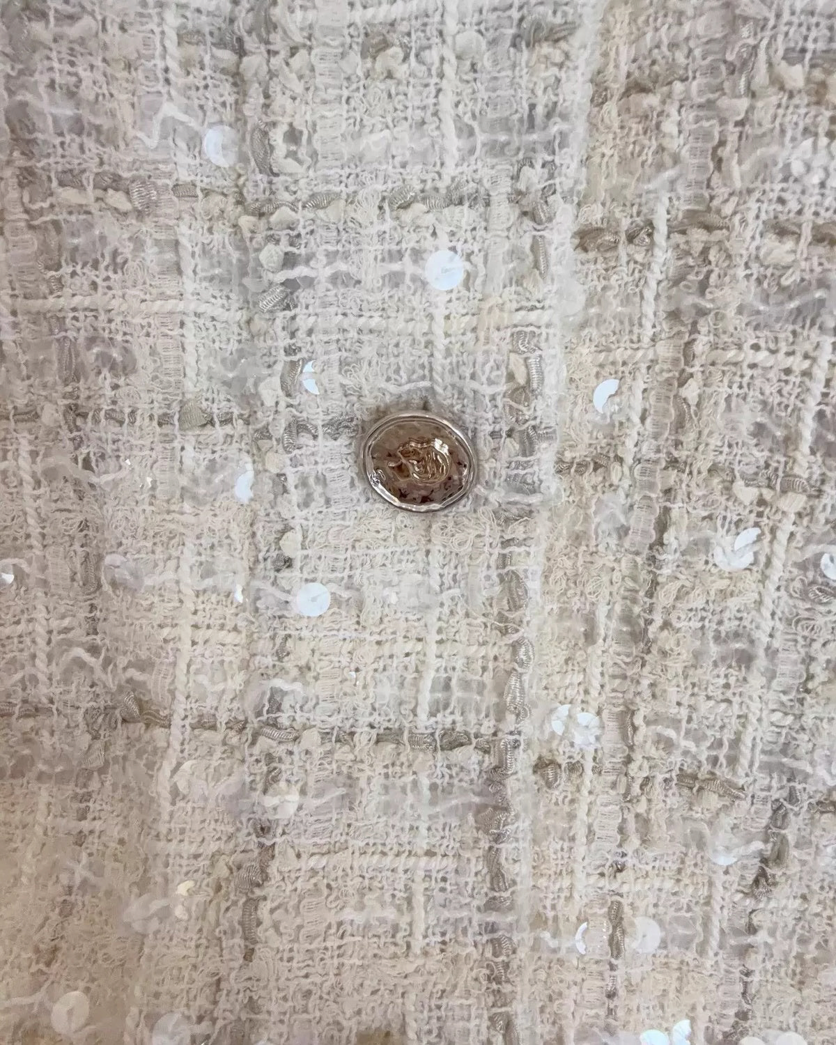 Chanel 25S Sequin Tweed Vest - view 3