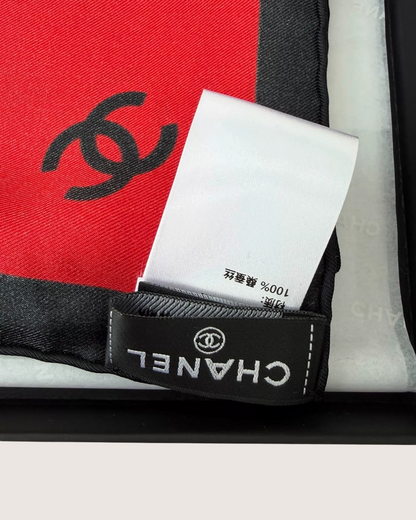 Chanel 26S Panelled Scarf Pink, Red, Multicolor One Size