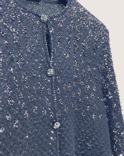 Chanel 25P Starry Sequin Cardigan