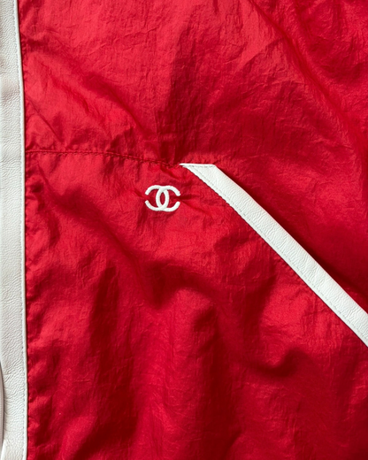 Chanel 26M Coco Beach Hooded Vest Red, Beige/Ecru FR 36