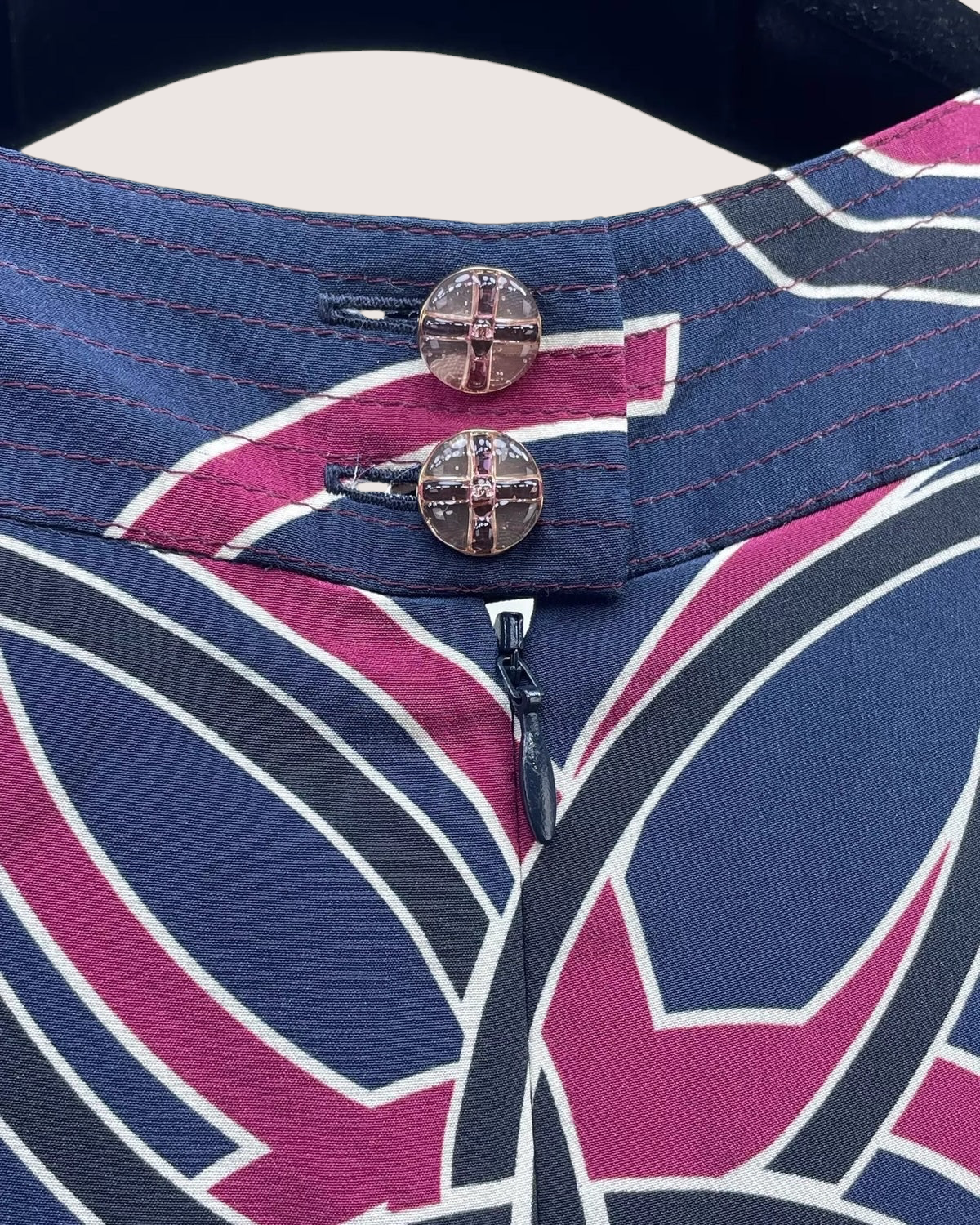 Chanel 23S Maxi Dress Navy, Multicolor FR 34