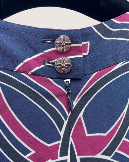 Chanel 23S Maxi Dress Navy, Multicolor FR 34