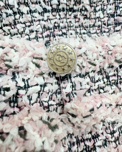 Chanel 13P Tweed Mini Dress Pink, Beige/Ecru, Black, Multicolor FR 40