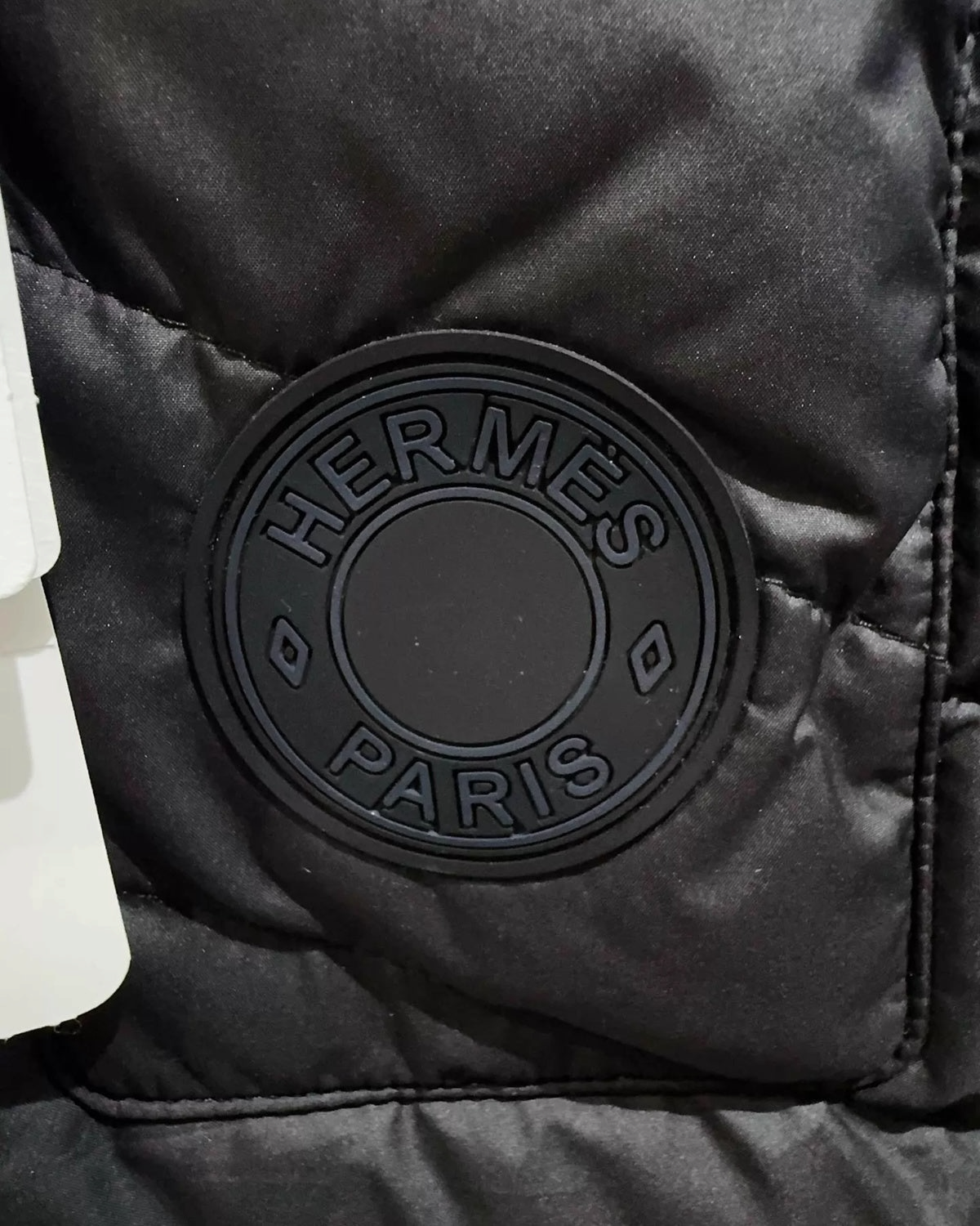 Hermès Quilted Down Jacket Black FR 36