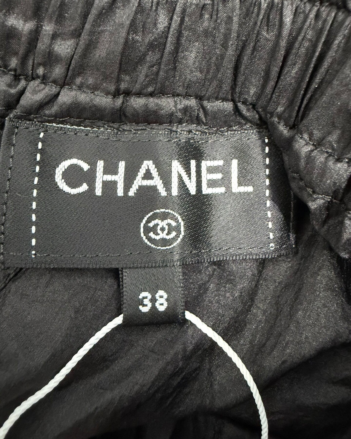 Chanel 26M Coco Beach Track Shorts Black, White FR 38