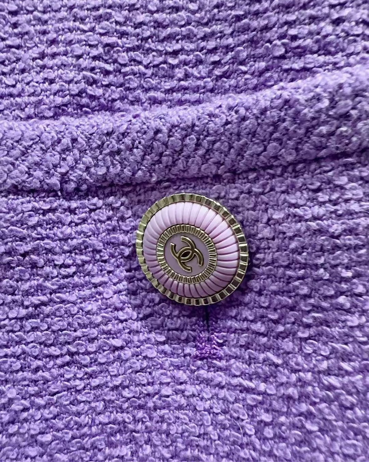 Chanel 20C Tweed Jacket Purple FR 34