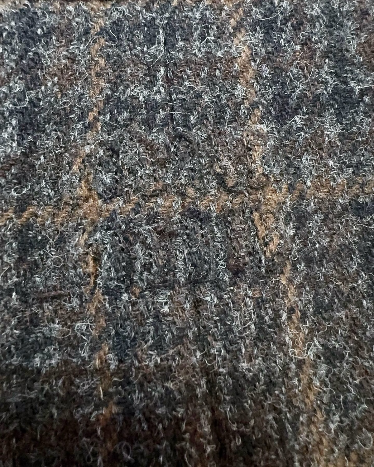 Miu Miu Double-Breasted Checked Tweed Jacket Navy, Grey, Brown IT 38