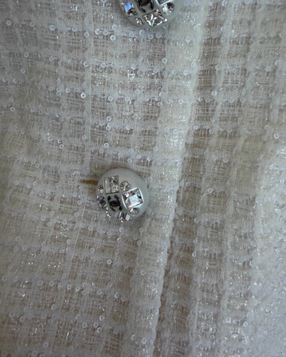Chanel 23S Sequin Tweed Jacket Dress