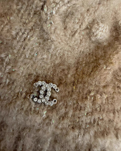 Chanel 23N Coco Neige Knit Wool Turtleneck Top - view 3