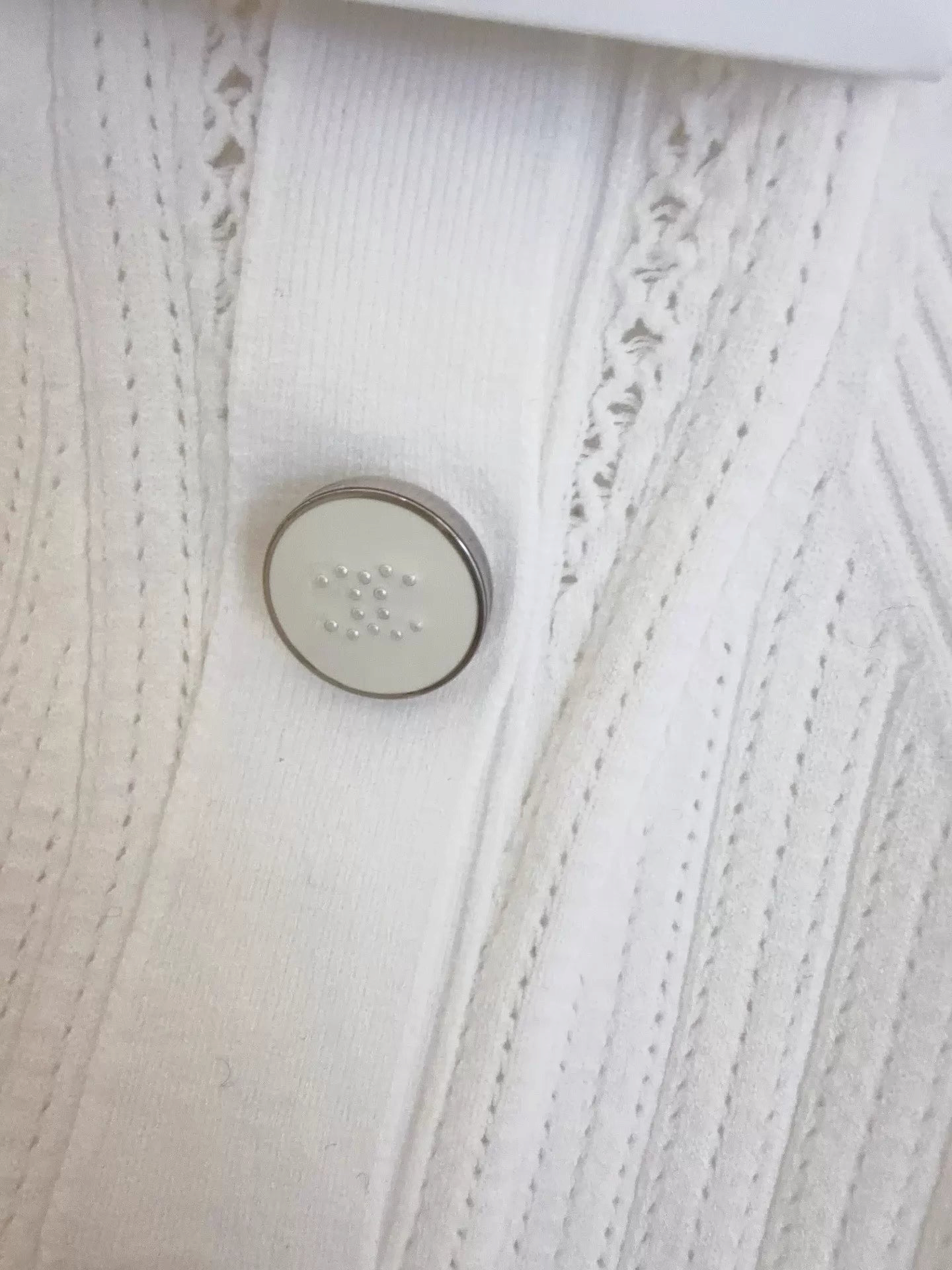 Chanel Knit Openwork Panelled Cardigan - view 3
