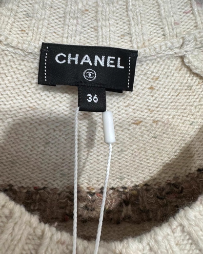 Chanel 25N Deer Cashmere Cardigan
