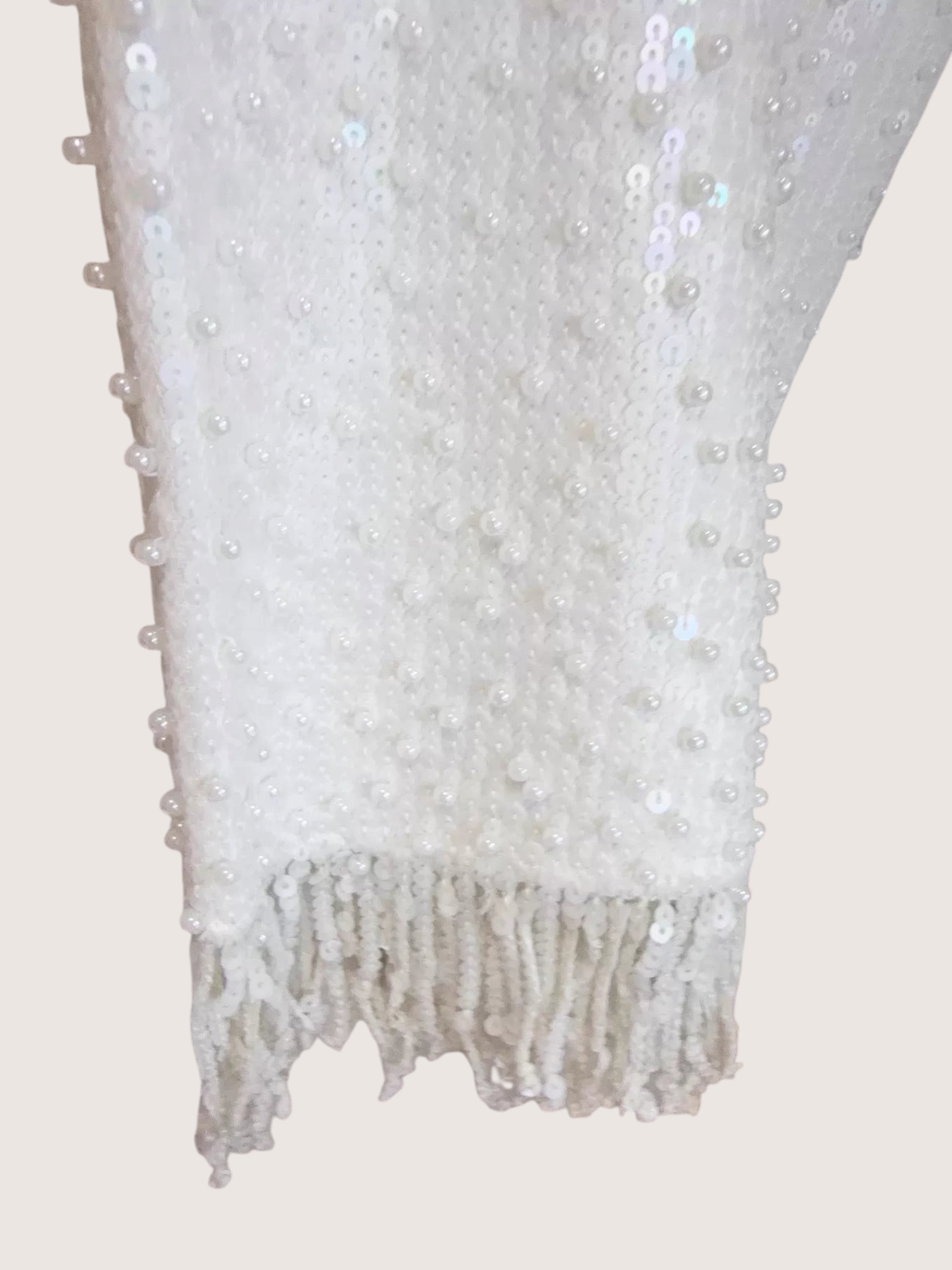 Chanel 25S Sequin Fringe Denim Jeans