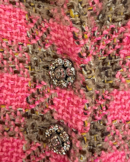Chanel 22K Plaid Tweed Jacket