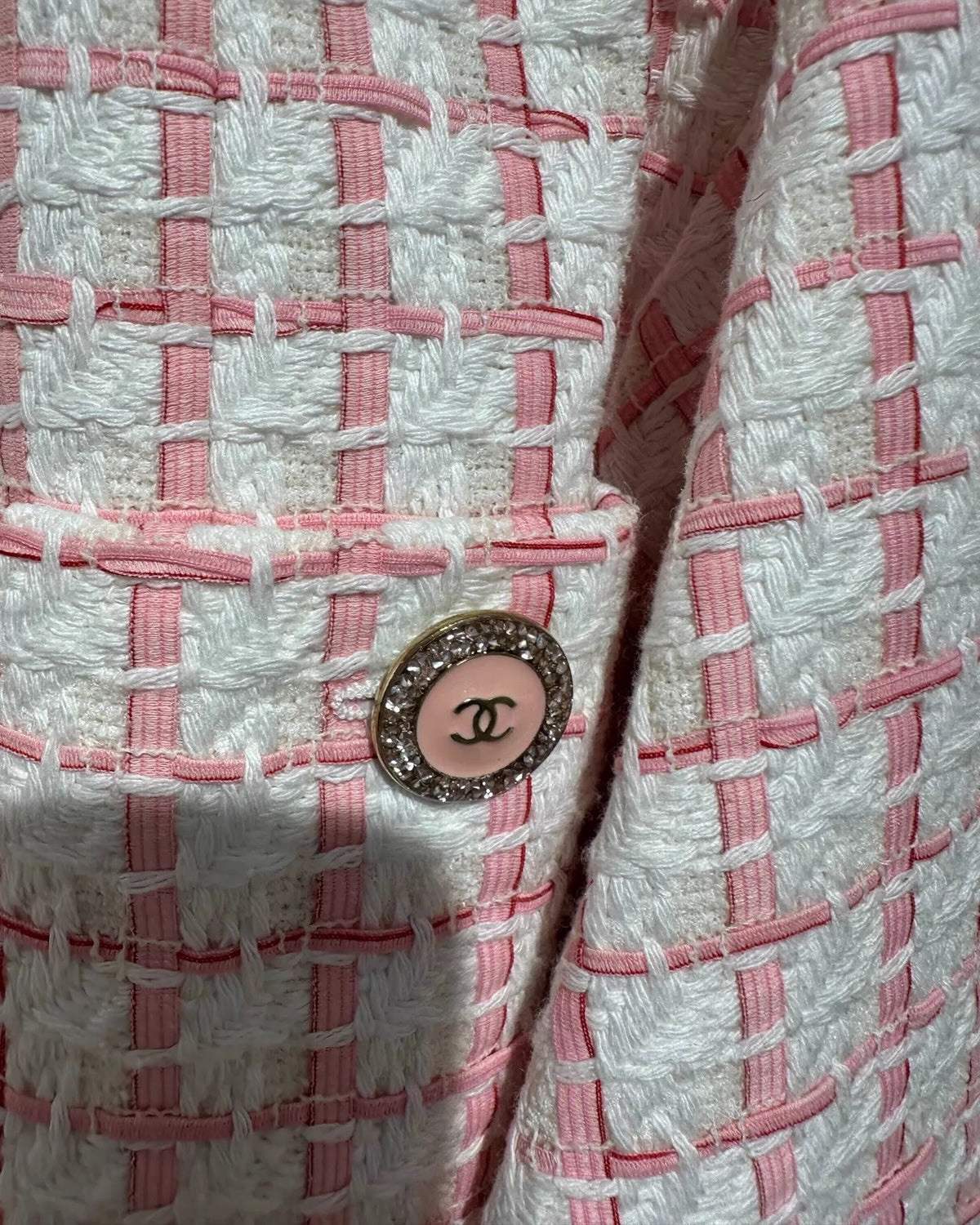 Chanel 22S Plaid Tweed Jacket