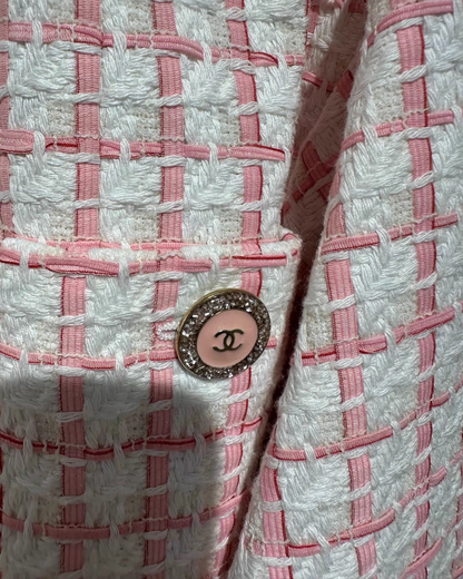 Chanel 22S Plaid Tweed Jacket