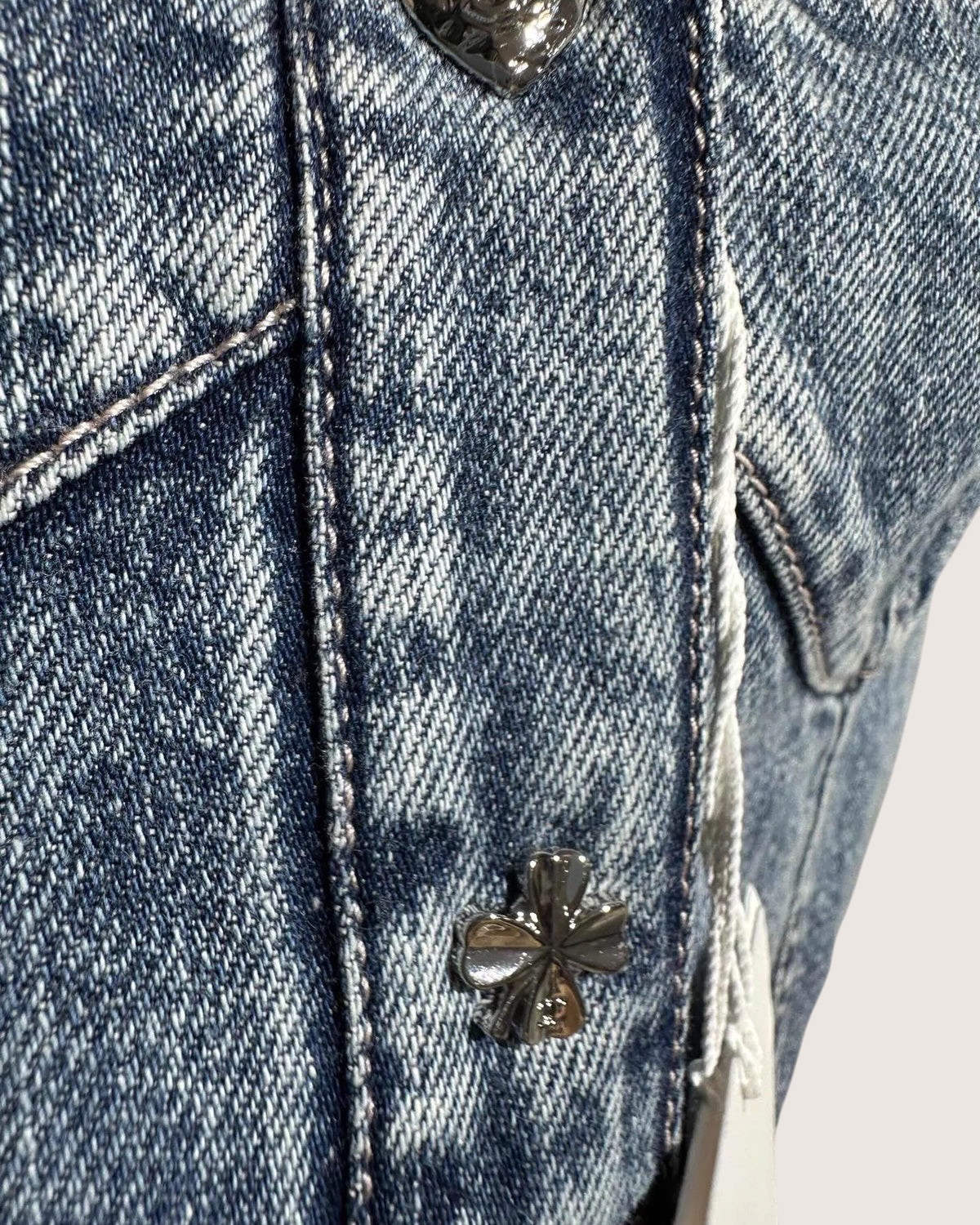 Chanel 25B Denim Bustier Top