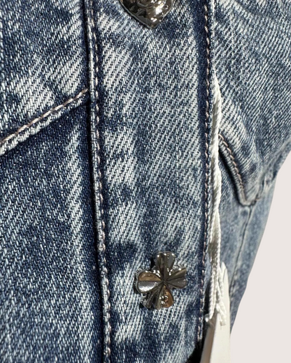 Chanel 25B Denim Bustier Top
