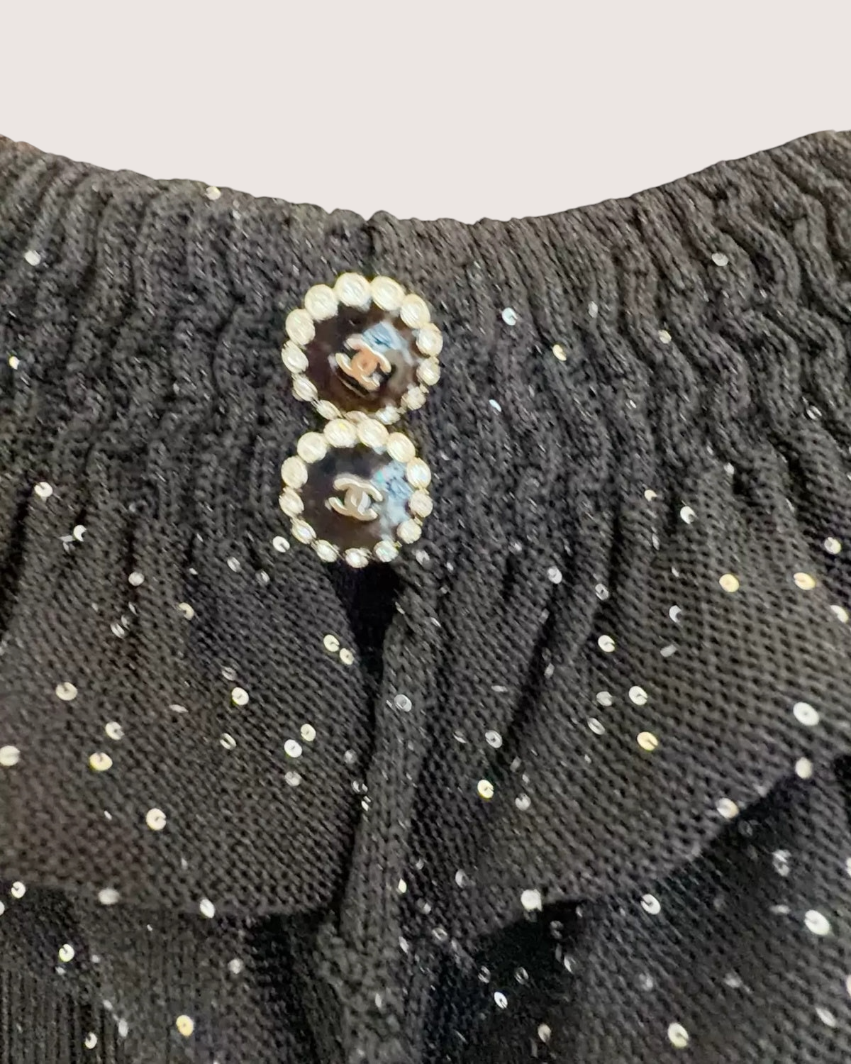 Chanel 25K Bow Sweater Black FR 40