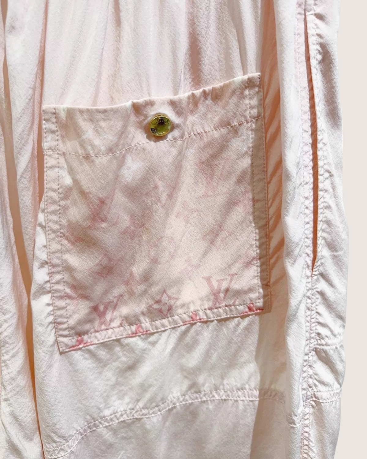 Louis Vuitton Monogram Cargo Shorts Pink FR 42