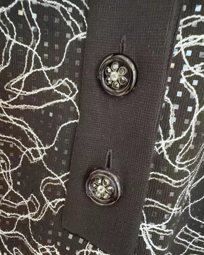 Chanel 25C Sequin Polo Sweatshirt - view 3