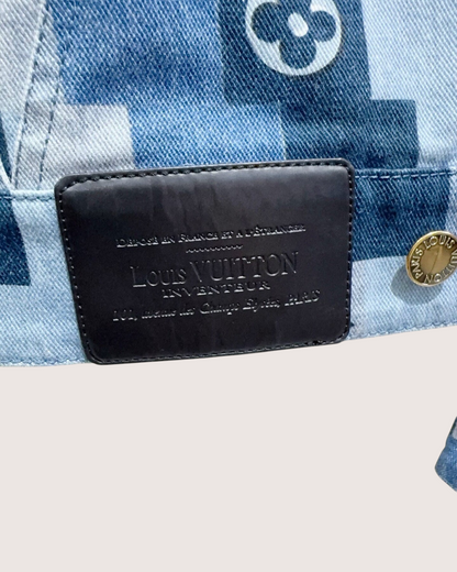 Louis Vuitton Checkerboard Monogram Denim Jacket Blue, Navy FR 34