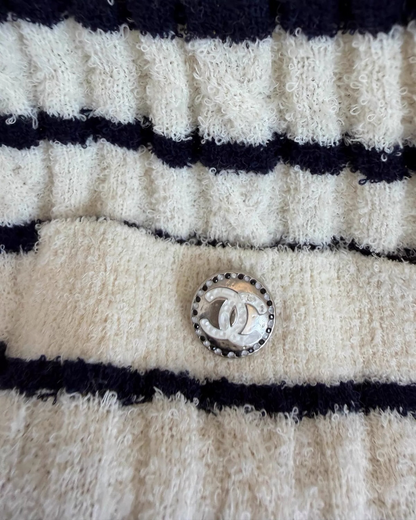 Chanel 23C Striped Mid-Length Dress