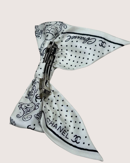 Chanel 25C Bow Silk Hair Accessory - view 3
