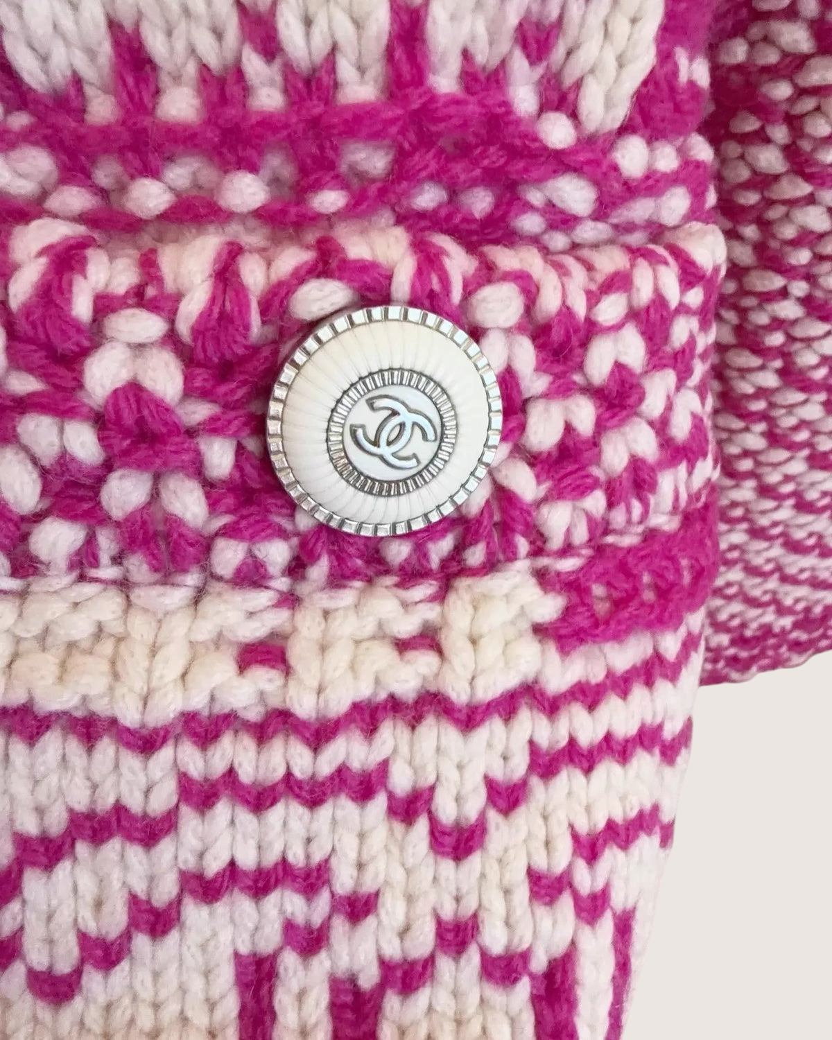 Chanel Logo Knit Cashmere Sweater - view 3