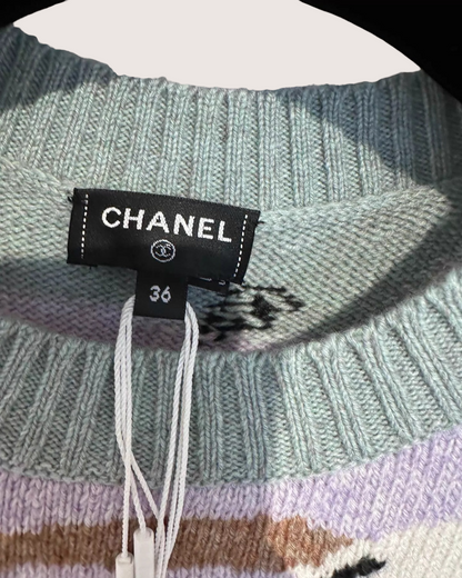 Chanel 24K Pastel Cashmere Sweater