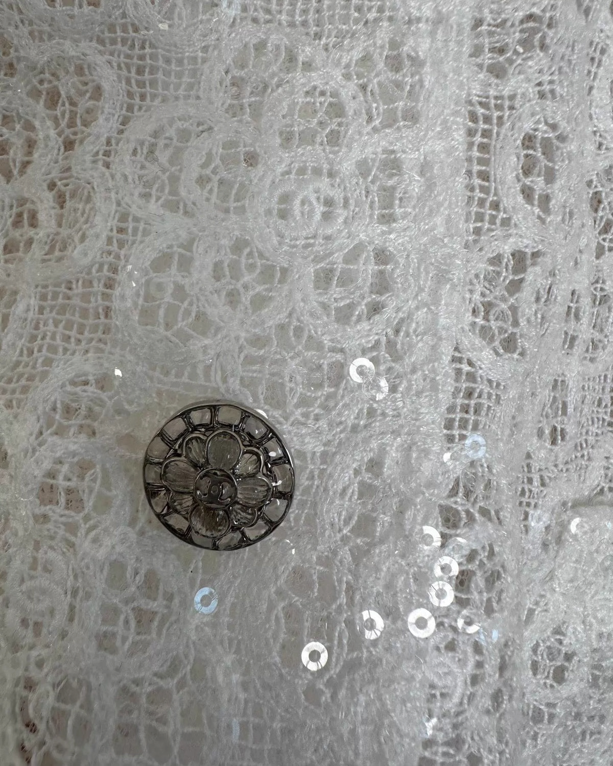 Chanel 24S Camellia Sequin Jacket