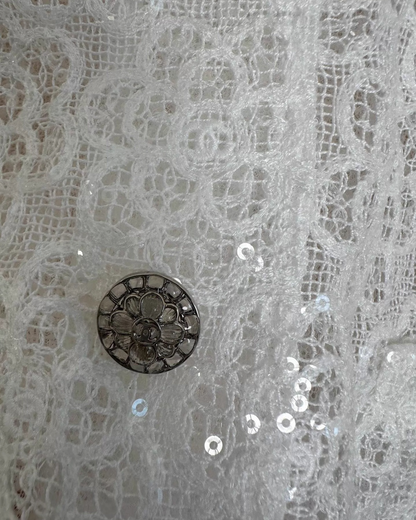 Chanel 24S Camellia Sequin Jacket