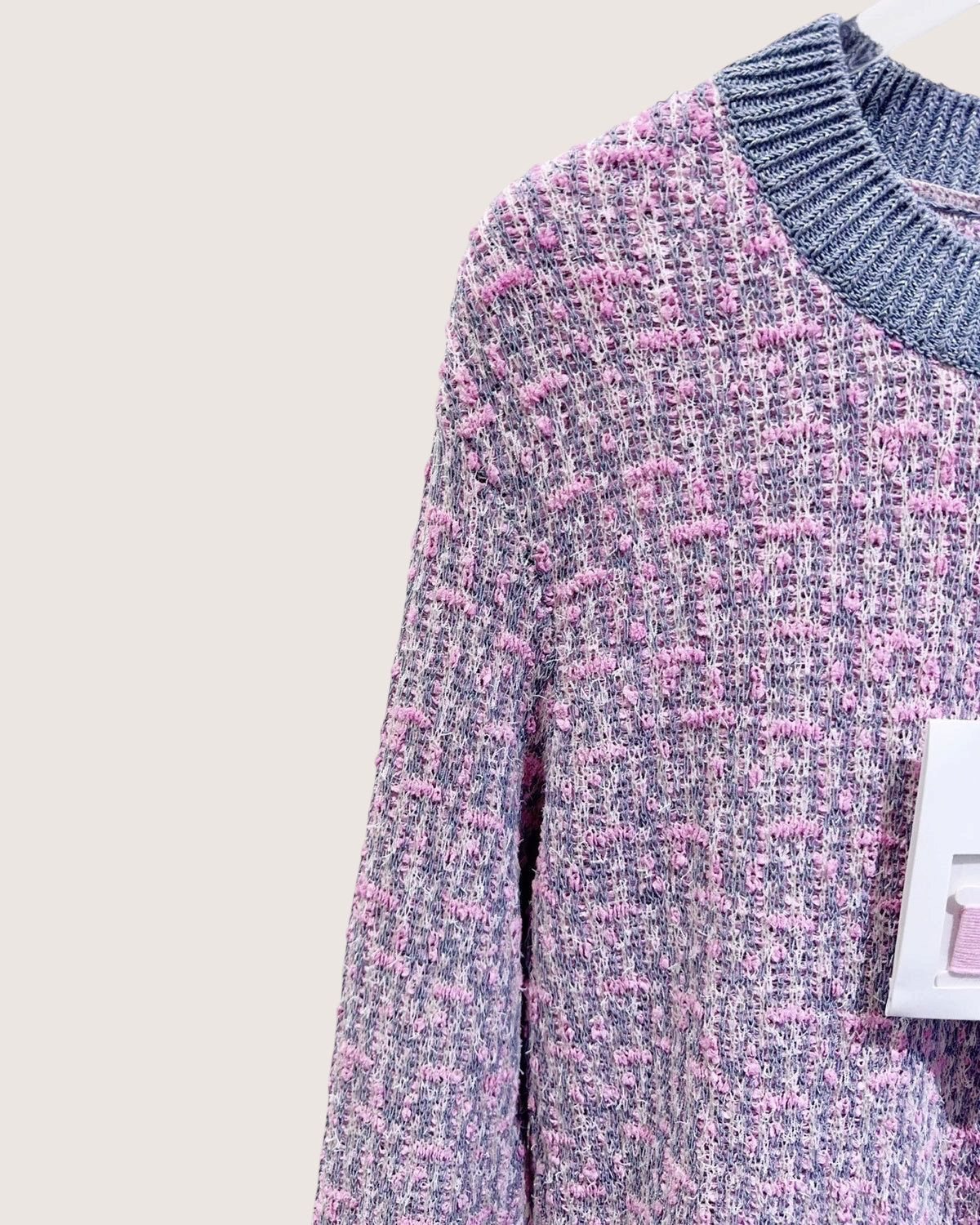 Chanel Bouclé Sweater Pink, Blue, Multicolor FR 36