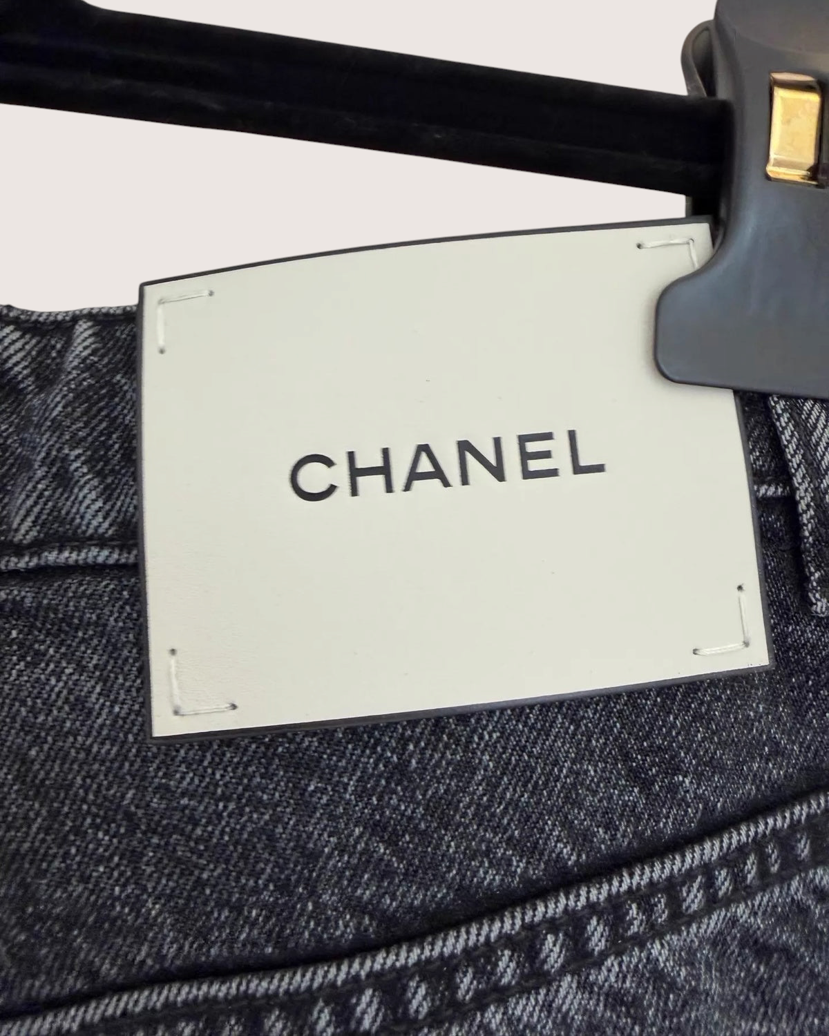 Chanel 26A Wide-Leg Denim Jeans - view 3