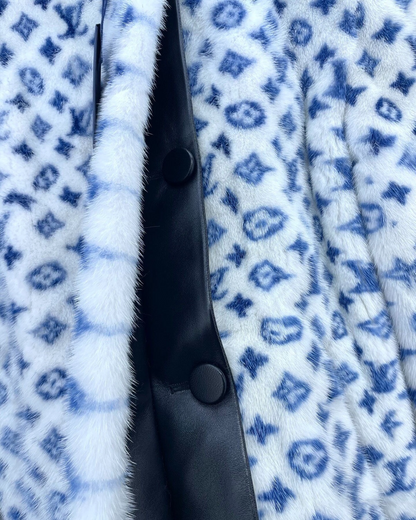 Louis Vuitton Monogram Jacket White, Blue FR 34