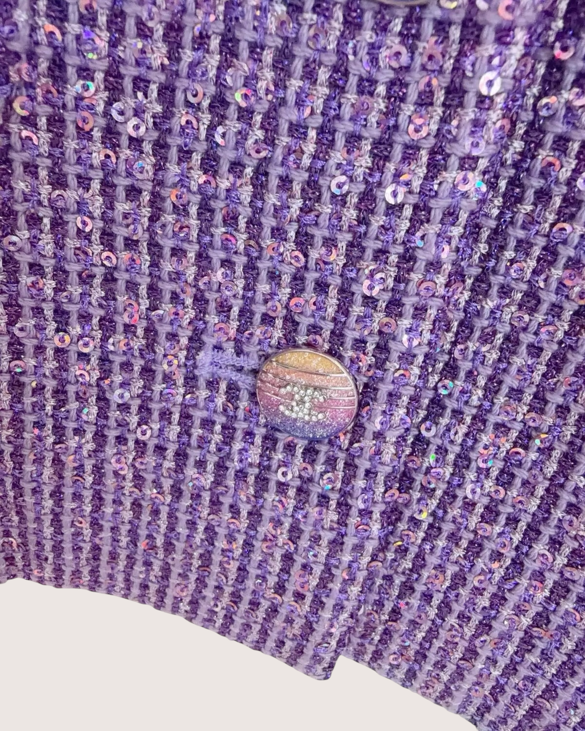 Chanel Sequin Crystal Button Vest - view 3