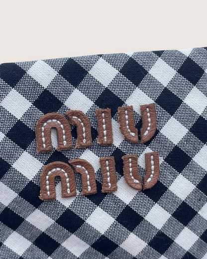 Miu Miu Gingham Mini Dress