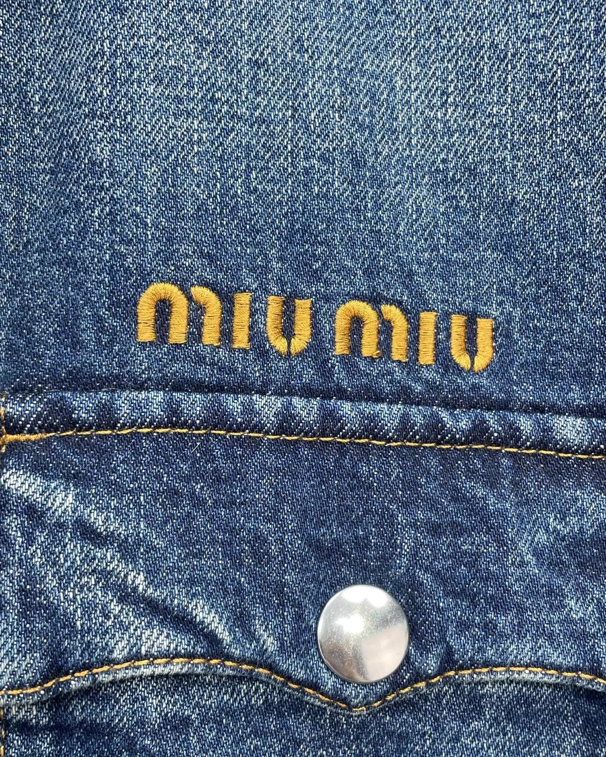 Miu Miu Denim Blouson Jacket Blue IT 36
