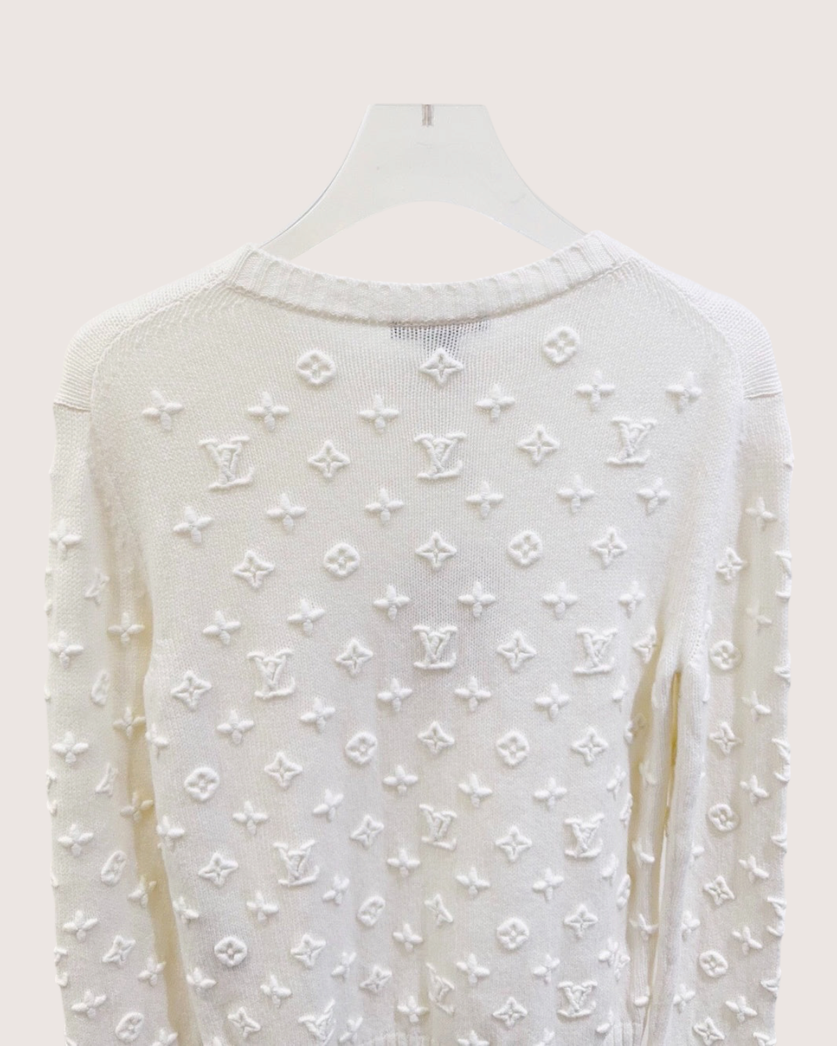 Louis Vuitton Monogram Sweater White FR 34