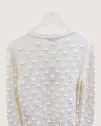 Louis Vuitton Monogram Sweater White FR 34