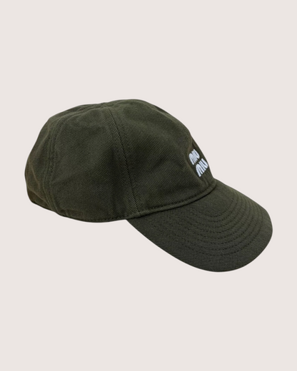 Miu Miu Drawstring Hat Green One Size